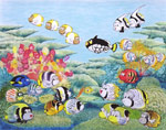 魚イラスト、サンゴ礁のいきものたち