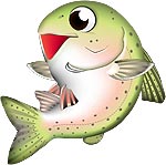 ニジマス　イラスト　かわいい　無料