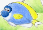 ハープ　パウダーブルーサージョンフィッシュ